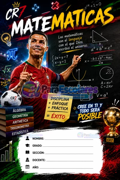 Ronaldo CR7 Matematicas Portugal Futbol 03